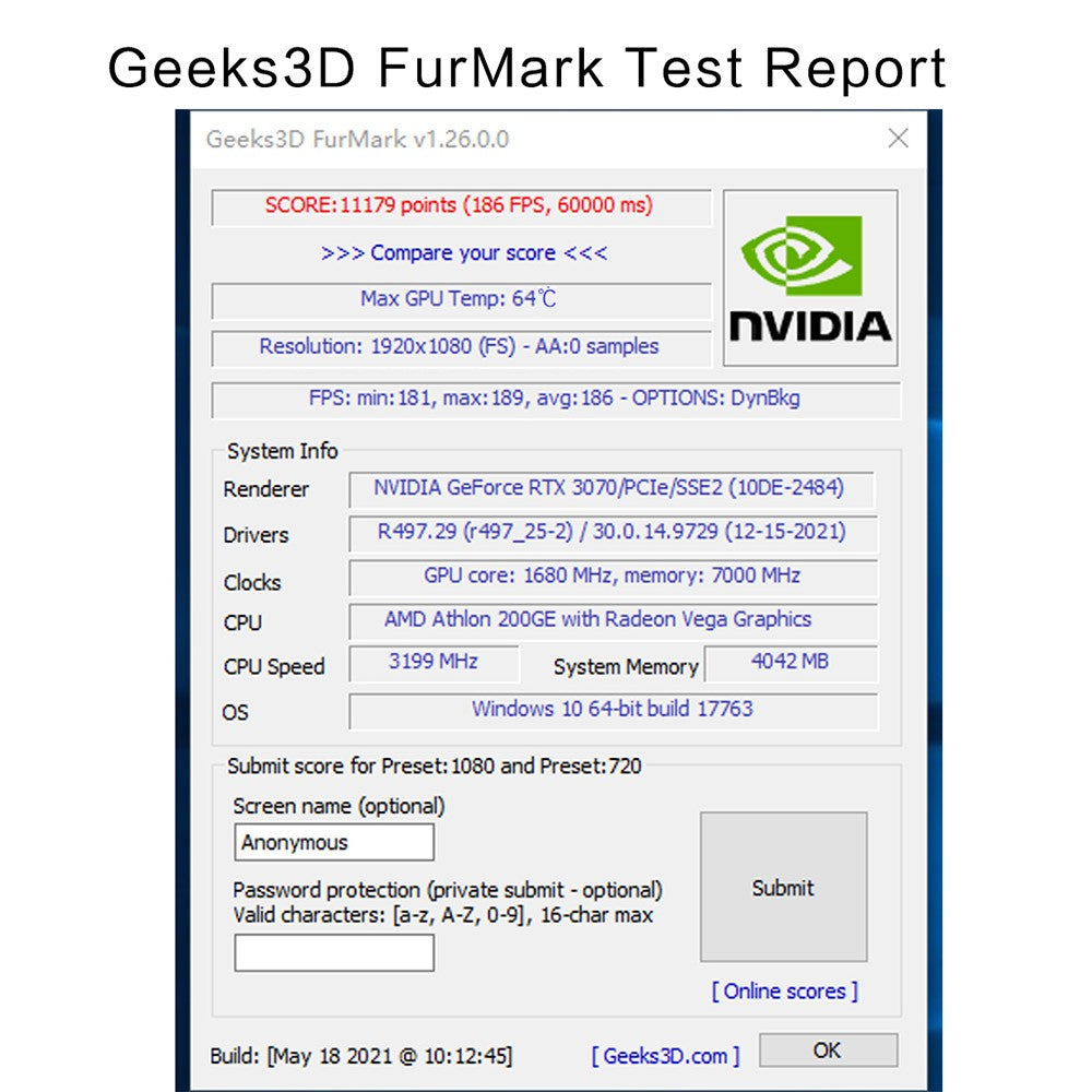 51RISC Graphics Card RTX3070 8GB NVIDIA GPU 12Pin GDDR6 256bit HDMI*1 DP*3 PCI-E 4.0 x16 rtx3070 8GB Gaming Video Card