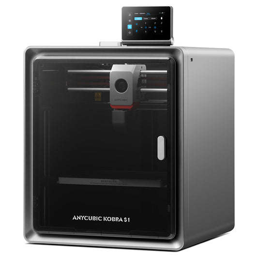Anycubic Kobra S1 3D Printer, Enclosed CoreXY Construction, 600mm/s Ultra-Fast Print, Support Multi Color Printing with ACE Pro, 320℃ Hotend, 44dB Ultra-Quiet, 250*250*250mm