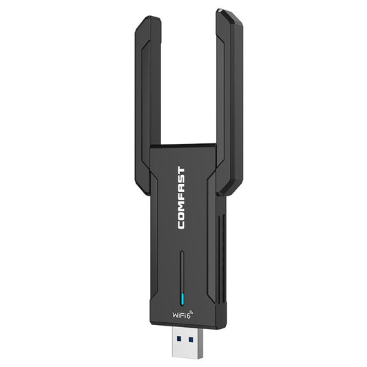 COMFAST CF-972AX WiFi 6 Adapter Gaming Wireless Adapter, Triple Band 5374Mbps USB 3.0 Free Driver Plug and Play WiFi Dongle, Supports AP Mode
