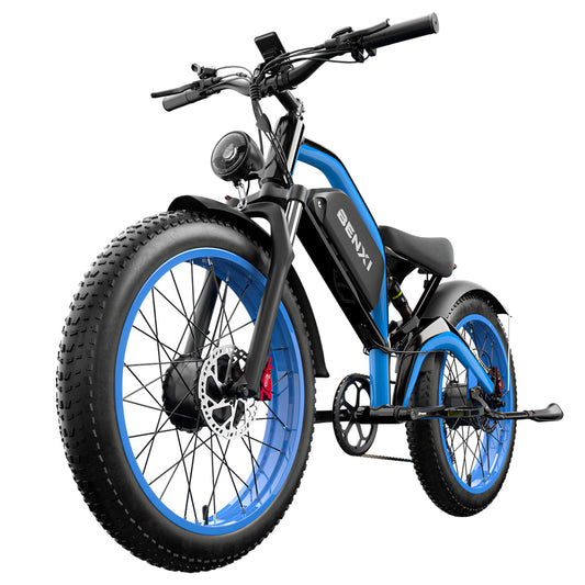 E·Bycco EB9 Electric Bike, 2*1000W Motor, 52V 23AH Battery, 26*4.0 inch Fat Tires, 55km/h Max Speed, 130km Max Range, Hydraulic Disc Brakes, Full Suspension, Shimano 7-speed, LCD Display