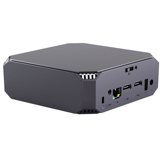 FIREBAT AK2 Mini PC, Intel N100 4 Cores Max 3.4GHz, 16GB RAM 512GB SSD, 2*HDMI 2.0 4K 60Hz Dual Screen Display, WiFi 5 Bluetooth 4.2, 2*USB 3.2 2*USB 2.0 1*LAN 1*Audio, Cooling Fan - EU Plug