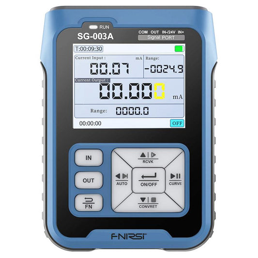 FNIRSI SG-003A Multifunctional Signal Generator, 0-24mA Current, 0-24V Voltage, Adjustable Analog Simulator, Preset Value, Real-Time Curve, Programming Output
