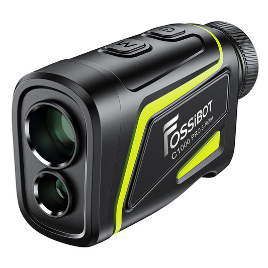 FOSSiBOT C1000 Pro Golf Rangefinder, Green & Red OLED Display, 0.06s Measure Speed, 1000m Measurement Range, 6X Magnification, IP54 Waterproof