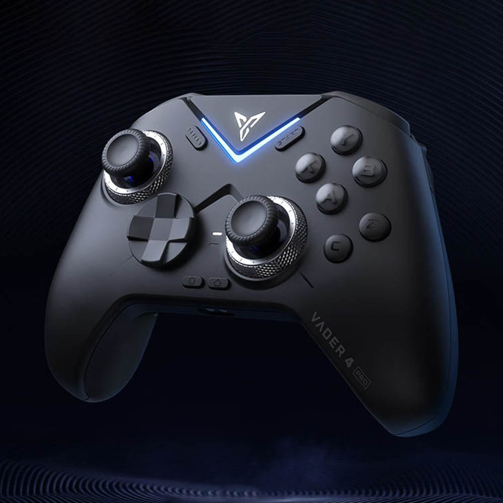 Flydigi Vader 4 Pro Gaming Controller, Force Adjustment Lever Joystick, Hall & Micro 2-in-1 Triggers, 1000Hz Polling Rate, Compatible with PC, NS, TV, Android & Laptop