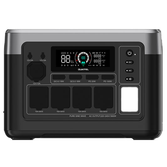 OUKITEL P1000 PLUS Portable Power Station, 1800W 1024Wh Solar Generator with LiFePO4 Battery, Fast Charging, Smart App Control for Outdoor, RV, Home Backup, and Emergency Power