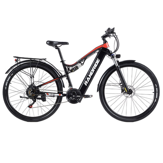 RANDRIDE YG90B-29 Electric Bike, 1000W Motor, 48V 17Ah Battery, 29*2.1 inch Tires, 45km/h Max Speed, 40-50km Range, Hydraulic Disc Brake, Rear Shock Absorber, Shimano 21-speed