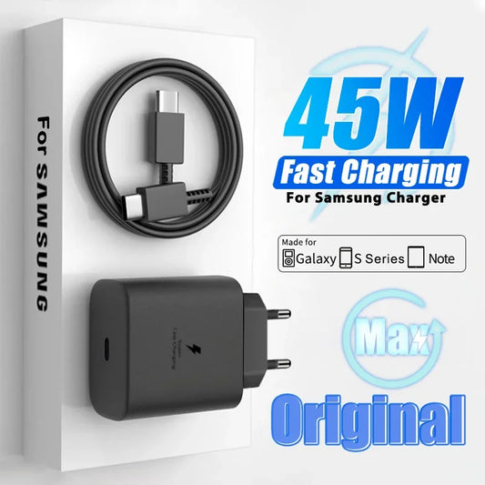 45W USB C Ladegerät Original Ladegerät PD Schnelle Ladung Für Samsung Galaxy S22 S23 A54 Ultra Xiaomi 13 11 Mobile telefon Ladegerät Adapter