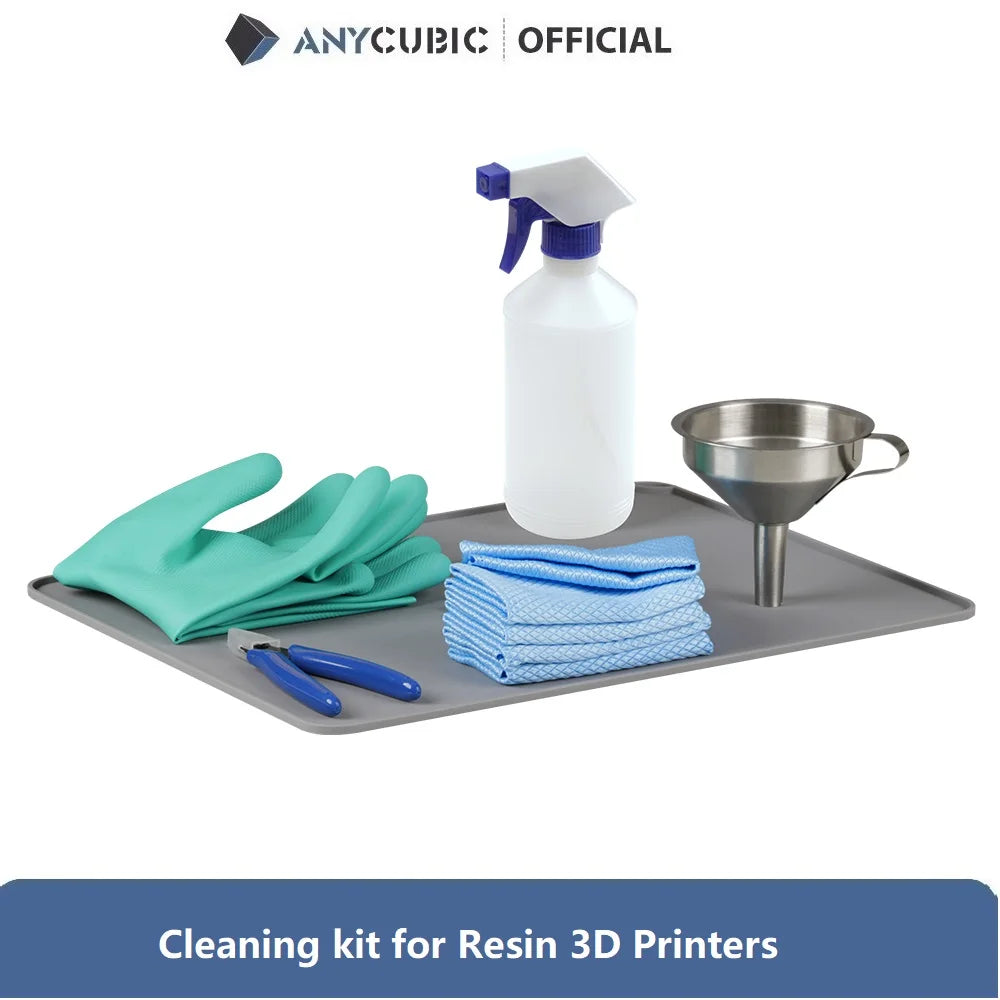 Anycubic Cleaning kit for Resin 3D Printer for Photon LCD including Metal Funnel Filter 1 pc Plier cleaning tool