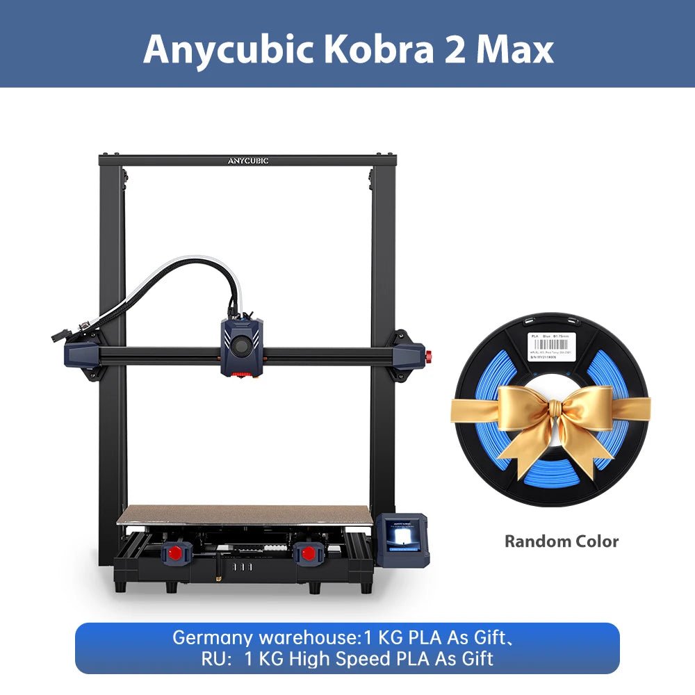 ANYCUBIC KOBRA 2 Max Large Format FDM 3D Printer Build Size 500*420*420mm With 500mm/s Maximum Print Speed Automatic Leveling