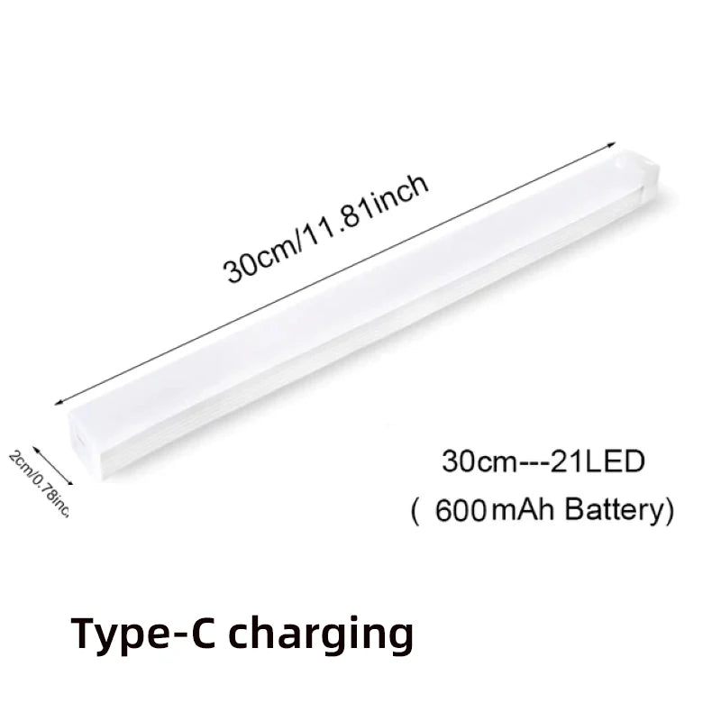 Night Light USB Charging Led Lights Motion Sensor LED Bar Light Dimmable Light Detector Portable for Kitchen Indoor Lighting