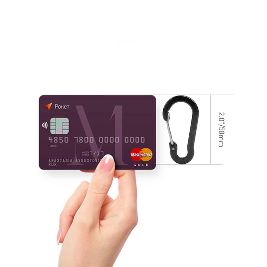 Mosquetón de aleación de aluminio con hebilla de bloqueo para llavero, anilla en D, para exteriores, mochila, camping, multiherramienta, pesca, senderismo, 6 unidades