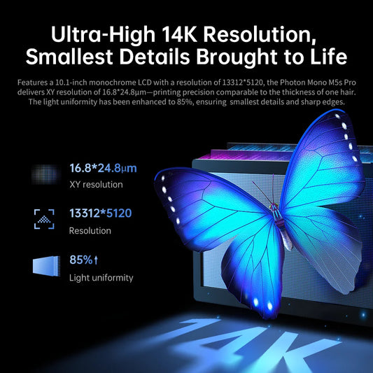 ANYCUBIC Photon Mono M5s Pro 10.1'' 14K High Speed LCD Resin 3D Printer Leveling Free Up to 150mm/h Impressora 3D