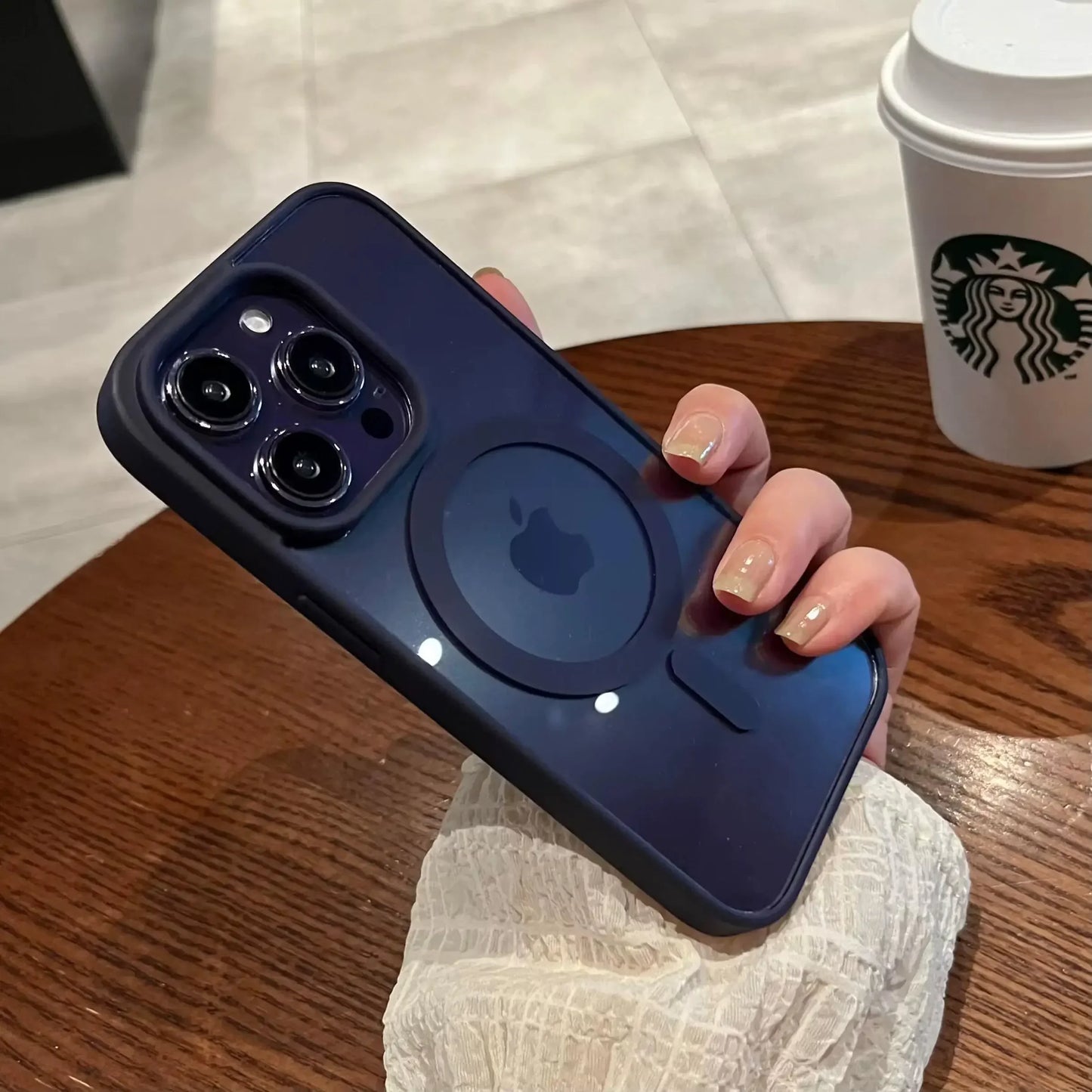 Funda transparente Magsafe de lujo para iPhone 16, 15, 14, 13, 12, 11 Pro, X, XS, XR Max, con carga inalámbrica magnética