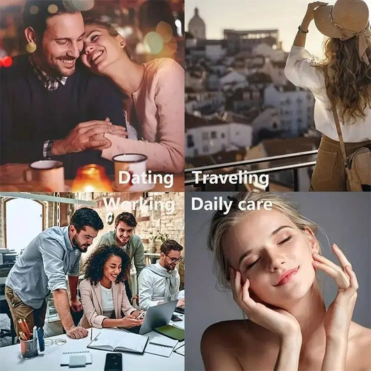 Atomizador de perfume portátil de 5/8 ml, contenedor de líquido para cosméticos, minibotella de aluminio con atomizador de alcohol, vacía y rellenable.