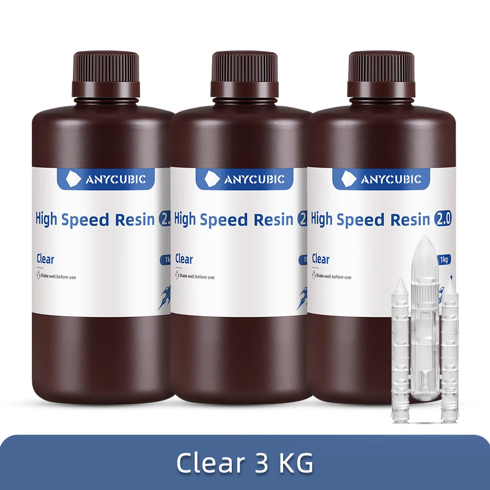 ANYCUBIC High Speed Resin 5X Faster Printing Speed Low Viscosity UV Resin for Photon Mono M5S LCD 3D Printer