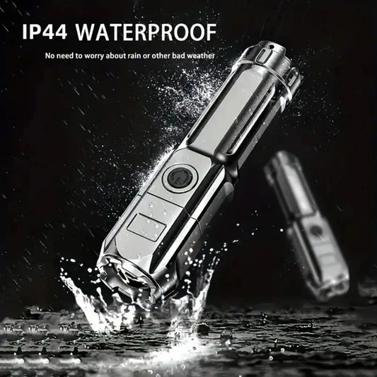 Blitzlicht Tragbare wiederaufladbare Scheinwerfer Hochleistungs-LED-Taschenlampe Camping Ultra-leistungsstarke Taschenlampenlampe Arbeitslampe