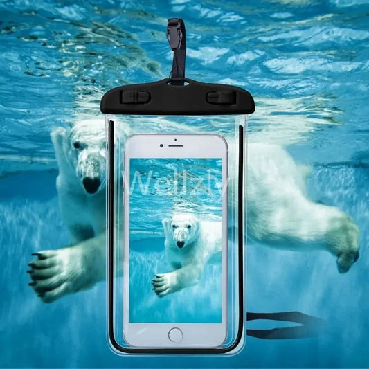Wasserdichte Telefonhülle, wasserdichte Schwimmtasche, universelle Unterwasserschutzhülle für iPhone Samsung unter 6,7 Zoll Telefon