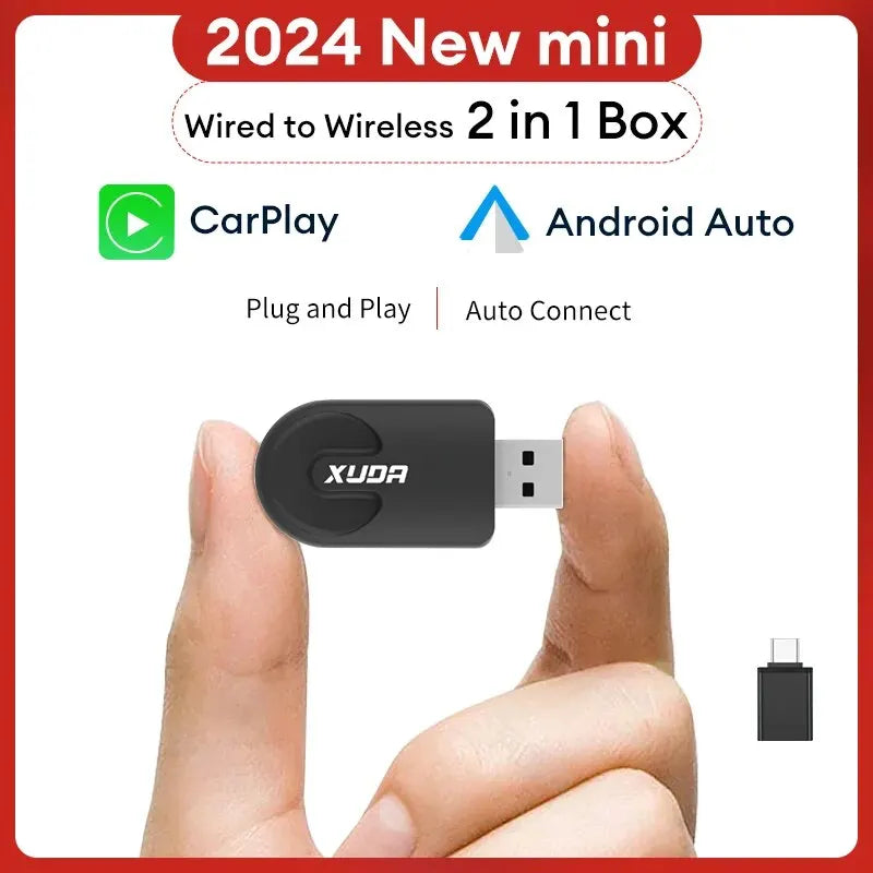 XUDA NEU Wireless CarPlay Android Auto Wireless Adapter Smart Mini Box Plug & Play WiFi Fast Connect Universal für Nissan