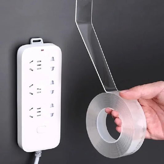 Cinta adhesiva de doble cara superfuerte, antideslizante, impermeable, transparente, para cocina y baño.
