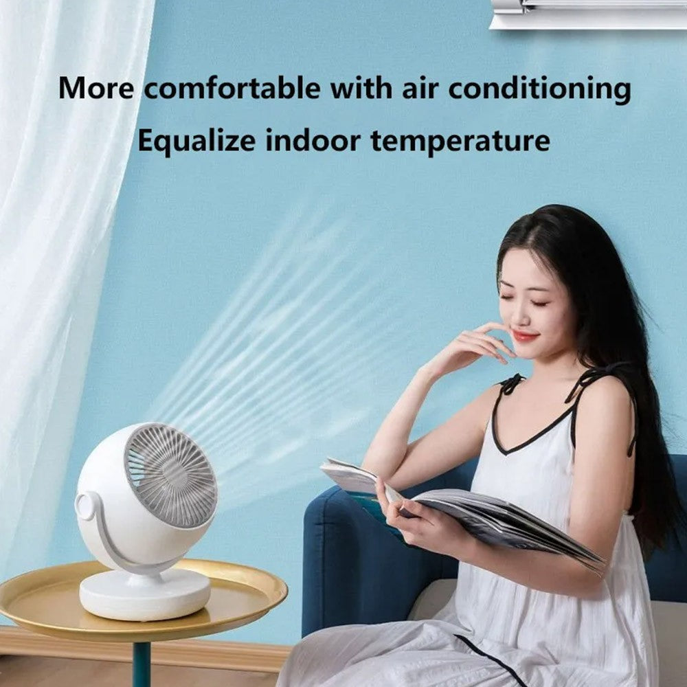 Xiaoda Feiyue C08 Desktop Portable Air Circulation Fan, 3 Gears Wind, Timing Function, Shaking Head Around - Charging Version