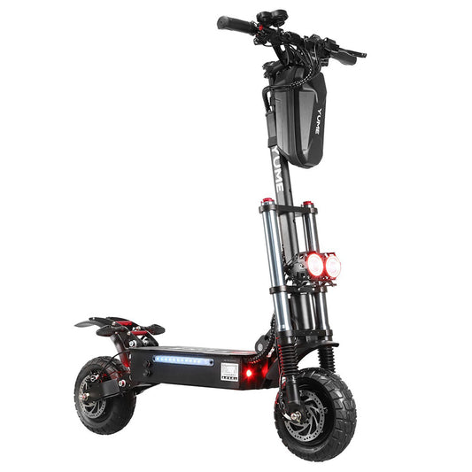 YUME Y10 Electric Scooter, 1200W*2 Motor, 52V 23.4Ah Battery, 10" Off-road Tubeless Tires, 40mph Max Speed, 40miles Range, Front and Rear Hydraulic Disc Brake