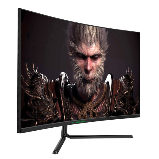 TITAN ARMY C32C1S 1500R Curved Gaming Monitor, 31.5-inch 2560*1440 HVA Fast Panel, 240Hz Refresh Rate, 1ms GTG, Adaptive Sync, HDR400, 99% sRGB, Game Plus Mode, Support PIP & PBP Display, Low Blue Light