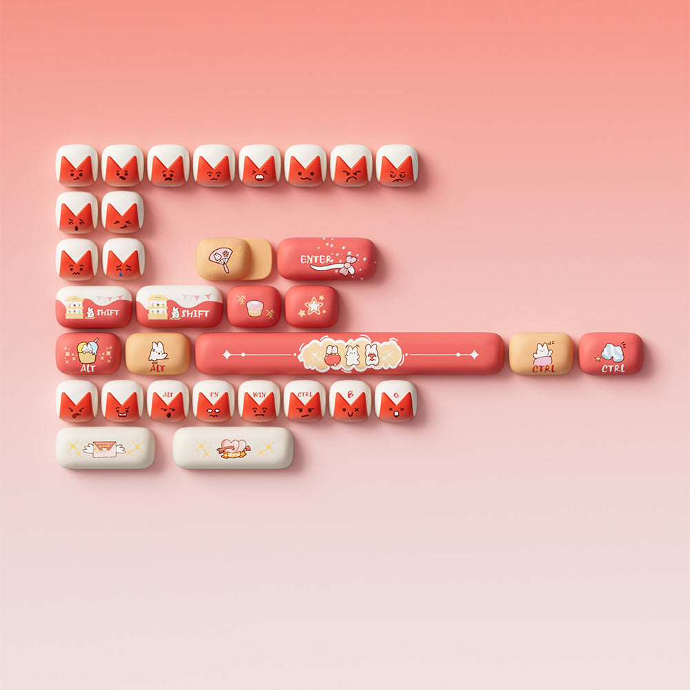 Akko Bunny Apple Keycap Set (137-key)