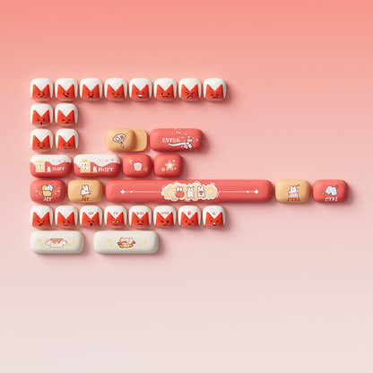 Akko Bunny Apple Keycap Set (137-key)