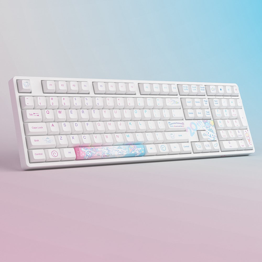 Akko Cinnamoroll 20th Anniversary 3108RF CS Sakura Switch 108keys Dual-mode Mechanical Keyboard