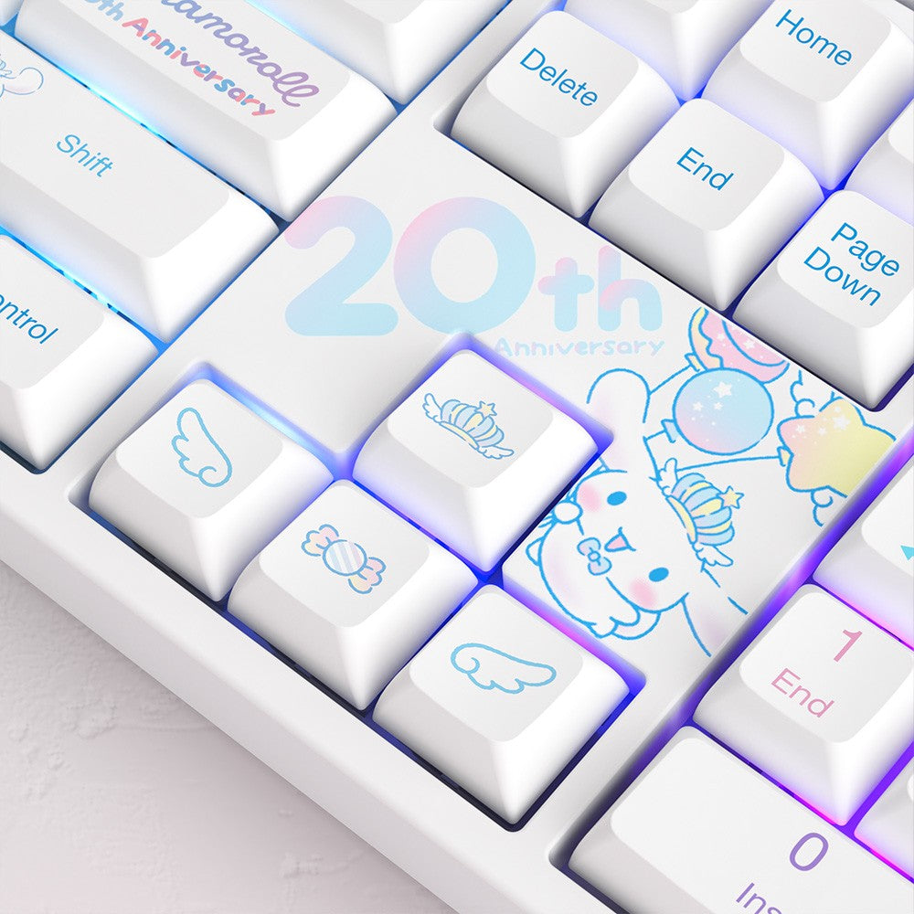 Akko Cinnamoroll 20th Anniversary 3108RF CS Sakura Switch 108keys Dual-mode Mechanical Keyboard
