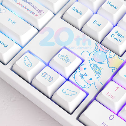 Akko Cinnamoroll 20th Anniversary 3108RF CS Sakura Switch 108keys Dual-mode Mechanical Keyboard