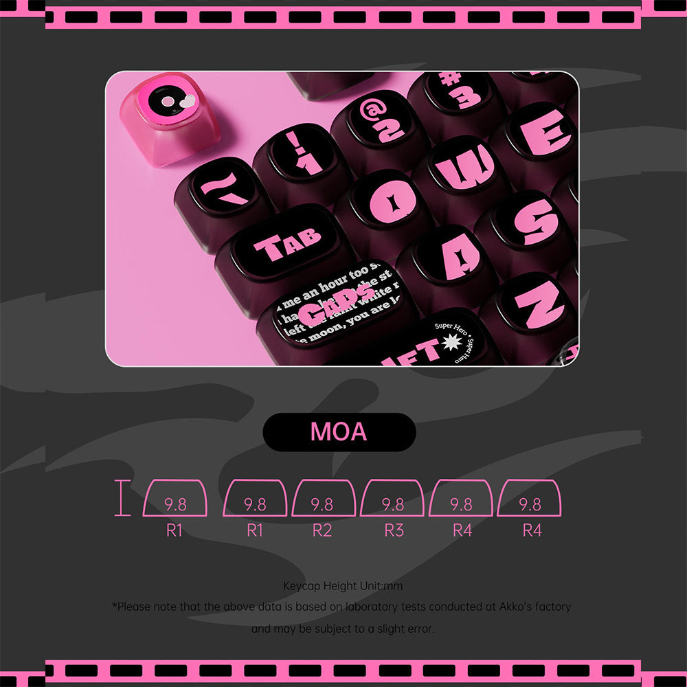 Akko Pink Phantom Keycap Set (139-key)