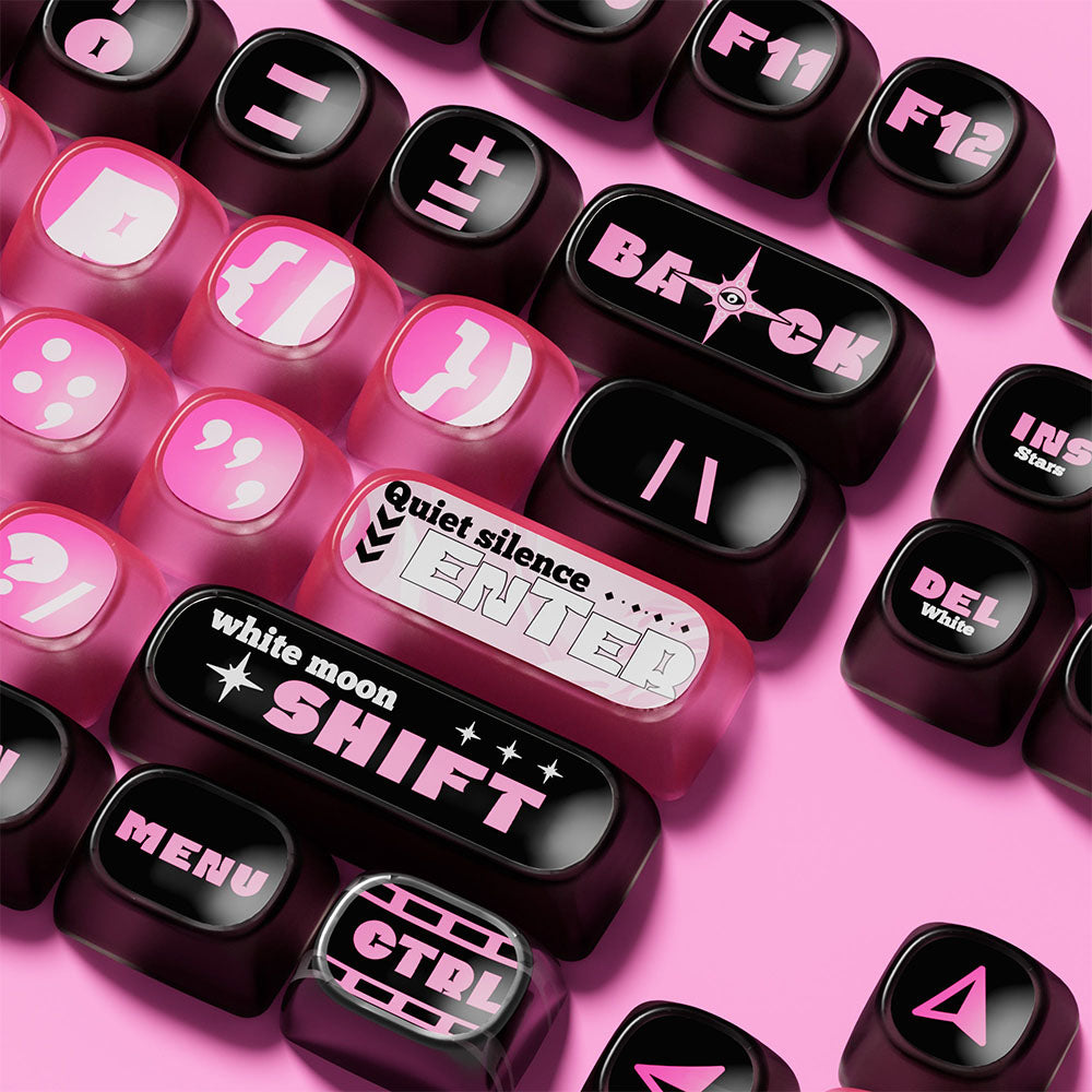 Akko Pink Phantom Keycap Set (139-key)