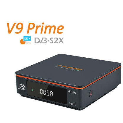 GTMEDIA V9 Prime Satellite Receiver, DVB-S/S2/S2X, HEVC 10Bit, Built-in 2.4G WiFi, Support CA Card, Biss Auto Roll - EU Plug