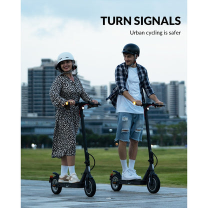 5TH WHEEL V30 Pro Foldable Electric Scooter 10 inch Tire 350W Motor 18 MPH Max Speed 19.9 Miles Range 36V 7.5Ah Battery Dual Braking System, Cruise Control and Handbar Turn Signal