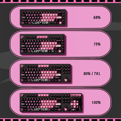 Akko Pink Phantom Keycap Set (139-key)
