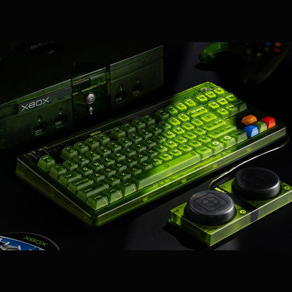 8BitDo Retro 87 Mechanical Keyboard Xbox Edition, 87 Keys, RGB Backlight, Hot Swappable PCB, Bluetooth/2.4G/USB-C Connection, Wireless Gaming Keyboard for Windows &amp; Android