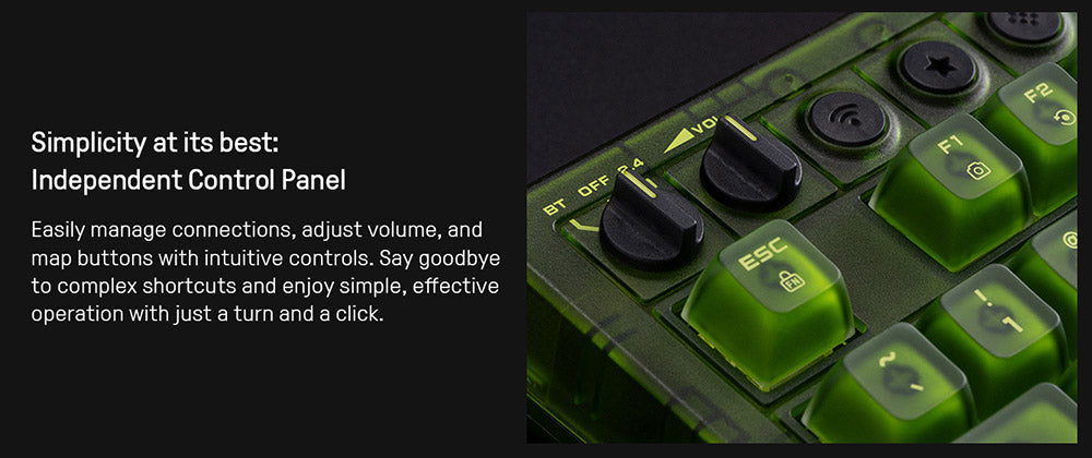 8BitDo Retro 87 Mechanical Keyboard Xbox Edition, 87 Keys, RGB Backlight, Hot Swappable PCB, Bluetooth/2.4G/USB-C Connection, Wireless Gaming Keyboard for Windows & Android