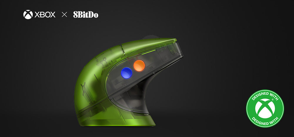 8BitDo Retro R8 Xbox Edition, 3 Connection Modes, Built with PAW 3395 Sensor, Programmable Buttons
