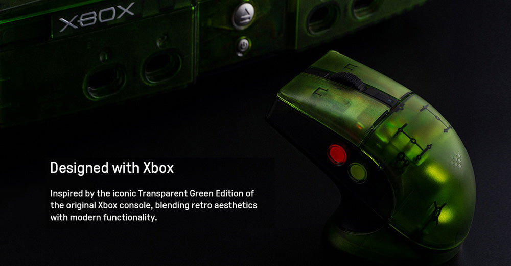 8BitDo Retro R8 Xbox Edition, 3 Connection Modes, Built with PAW 3395 Sensor, Programmable Buttons