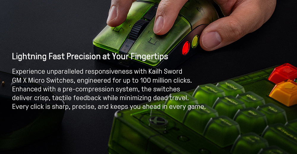 8BitDo Retro R8 Xbox Edition, 3 Connection Modes, Built with PAW 3395 Sensor, Programmable Buttons