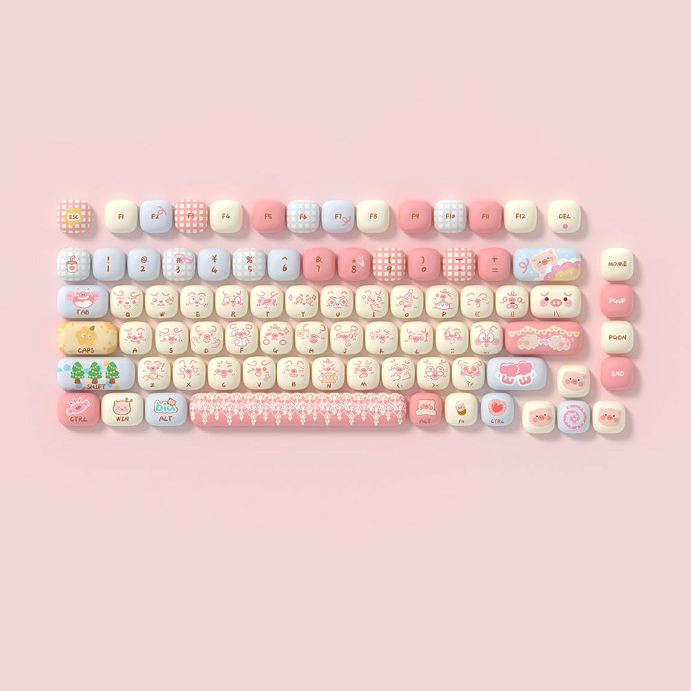 Akko Piggy Party MOG Profile Keycap Set (139-key)