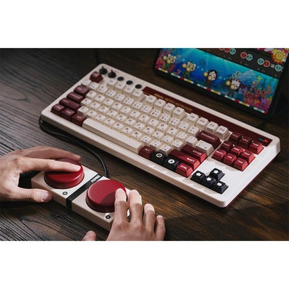 8BitDo Fami Edition Retro Mechanical Keyboard - Red White