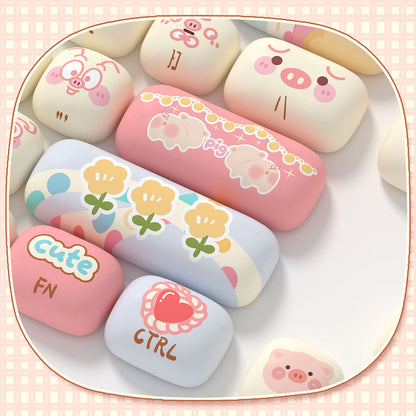 Akko Piggy Party MOG Profile Keycap Set (139-key)