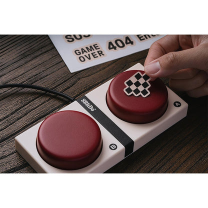 8BitDo Fami Edition Retro Mechanical Keyboard - Red White