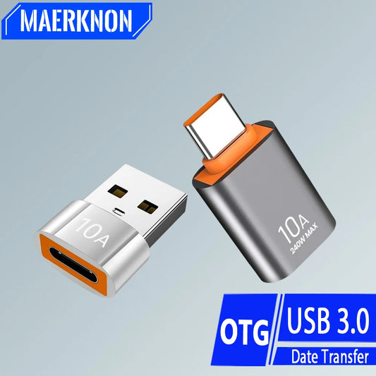 10A OTG USB 3.0 Typ C OTG Adapter USB C Stecker auf USB 3.0 Buchse Kabel Konverter OTG USB Für Xiaomi Samsung Laptop Datum Übertragung