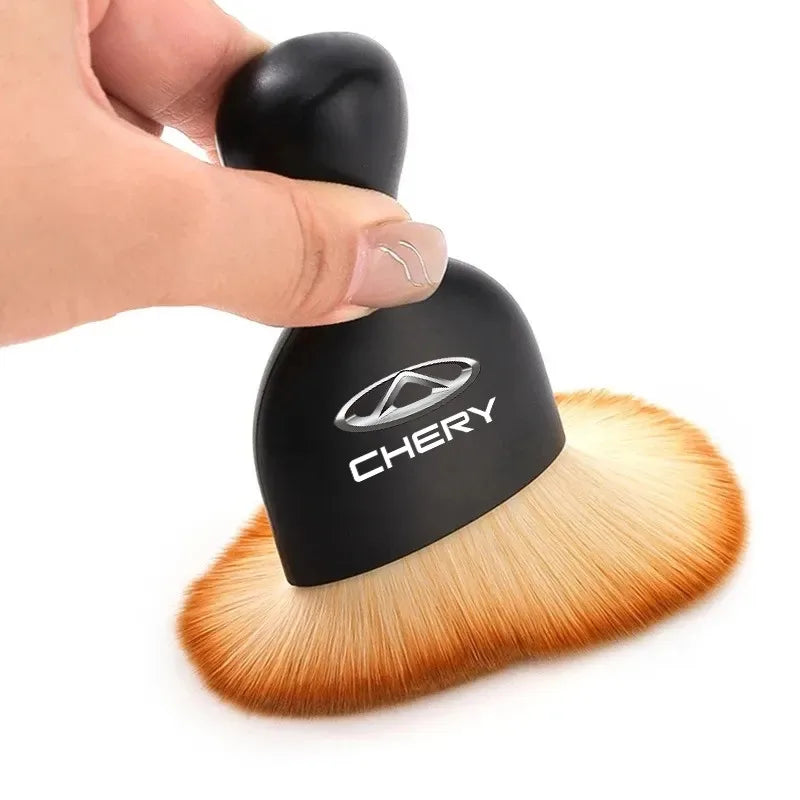 Cepillo suave para limpieza de conductos de aire, aire acondicionado con carcasa, herramienta de limpieza interior de coche, eliminación de polvo artificial para grietas de coche y detalles 1