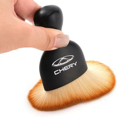 Cepillo suave para limpieza de conductos de aire, aire acondicionado con carcasa, herramienta de limpieza interior de coche, eliminación de polvo artificial para grietas de coche y detalles 1