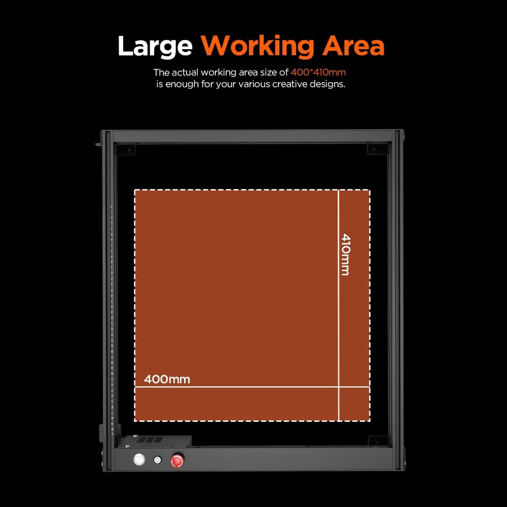 ACMER P1 10W Powerful Laser Engraver Machine With Wifi Control Laser Engraving Cutting Machine for Wood and Metal 400X410mm Size