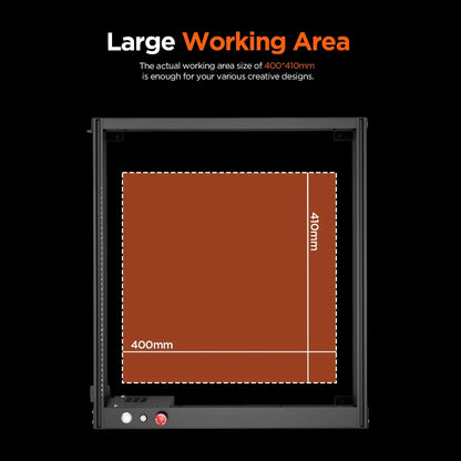 ACMER P1 10W Powerful Laser Engraver Machine With Wifi Control Laser Engraving Cutting Machine for Wood and Metal 400X410mm Size